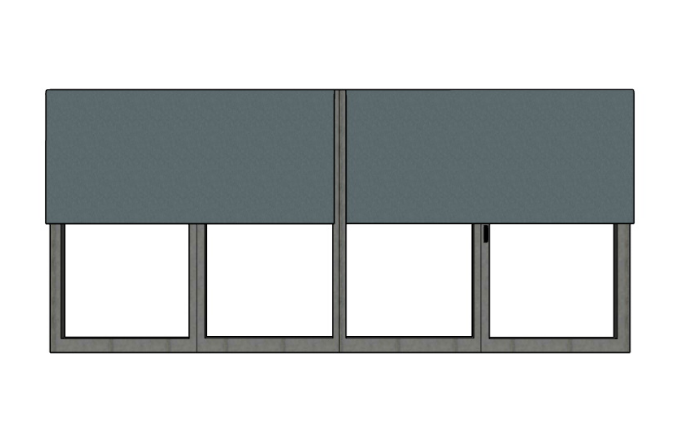 4-panel bi-fold door blinds